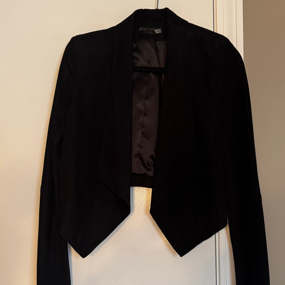 Alice and Olivia Suede Short Jacket